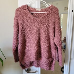Altard State Long Sleeve Sweater; Pink; Size M/L